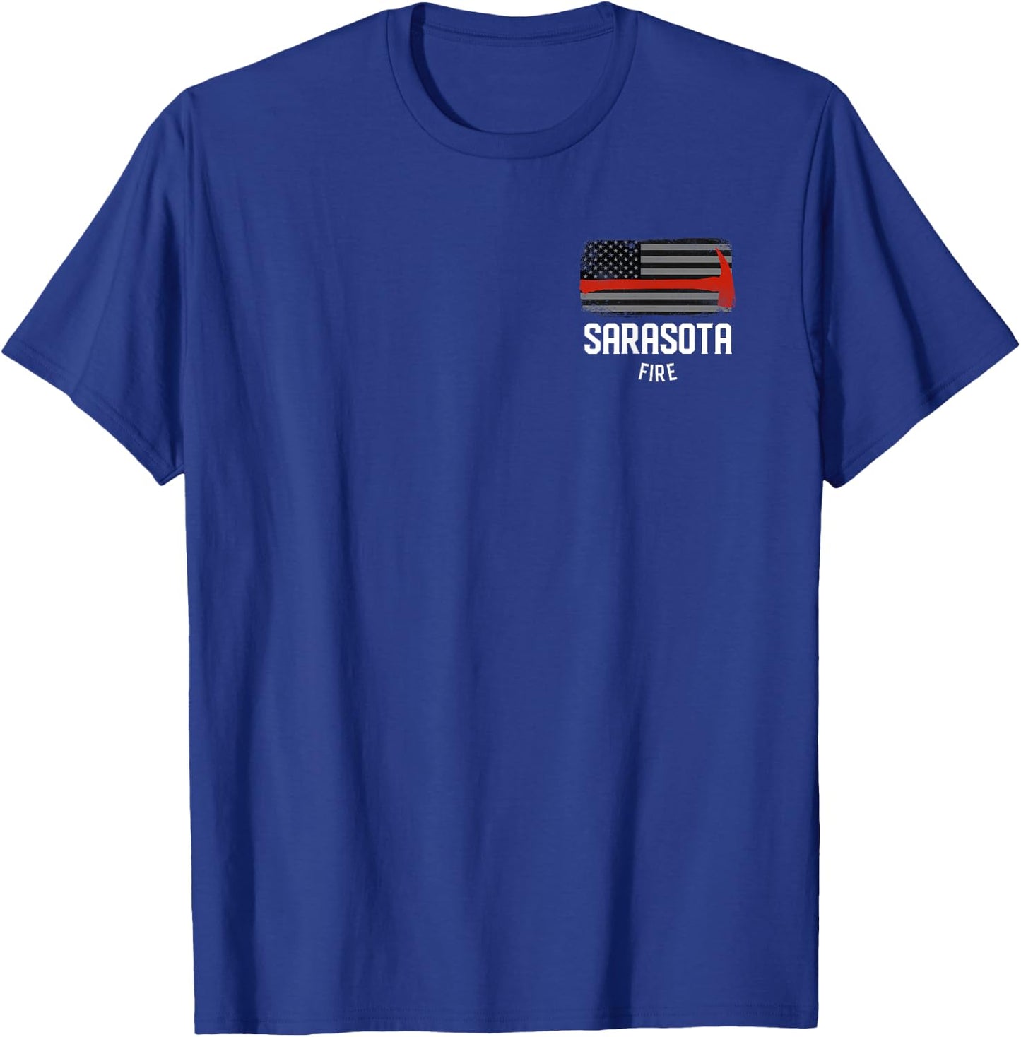 Sarasota Florida Fire Rescue Department Firefighter Duty T-Shirt - T-Shirt | Royal
