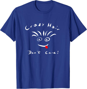 HW Hair Don't Care Kids Black Cartoon T-Shirt - T-Shirt | Royal