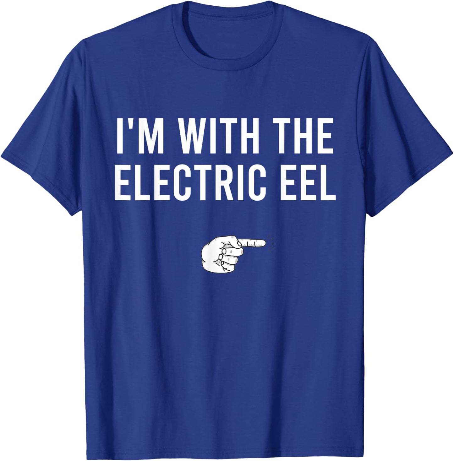 I'm With The Electric Eel Halloween Costume Matching Couple T-Shirt - T-Shirt | Royal
