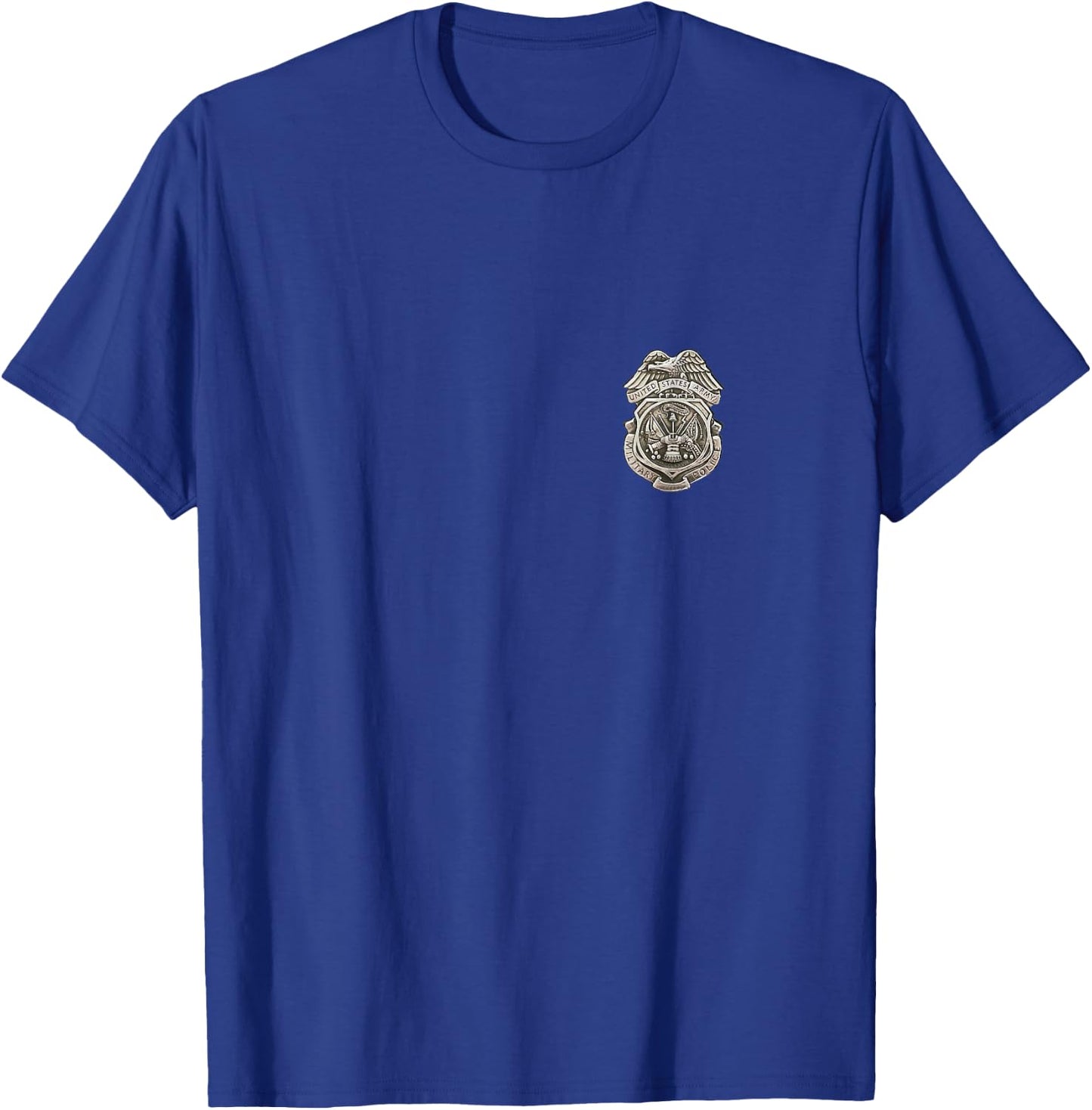 MP Badge Shirt - Small Left Chest Design T-Shirt - T-Shirt | Royal