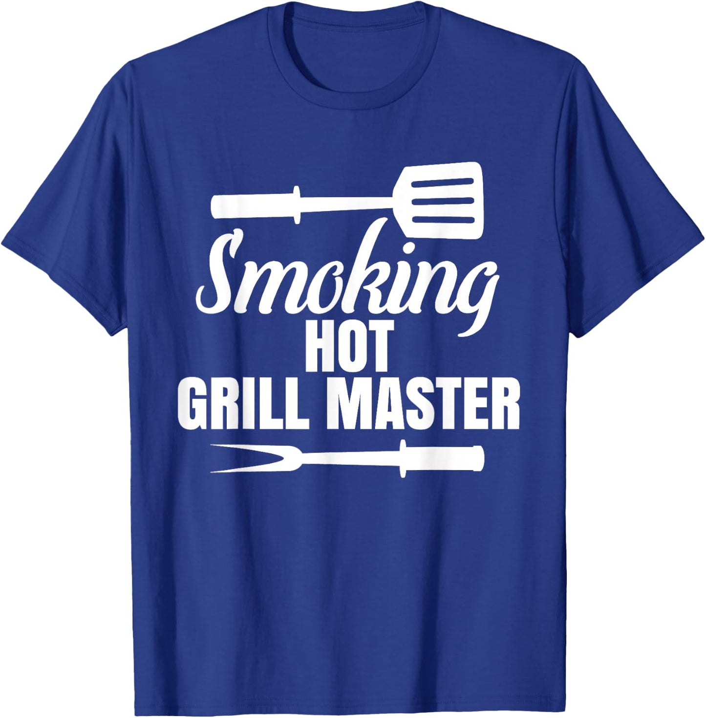 Smoking Hot Grill Master BBQ King Queen of the Grill T-Shirt - T-Shirt | Royal