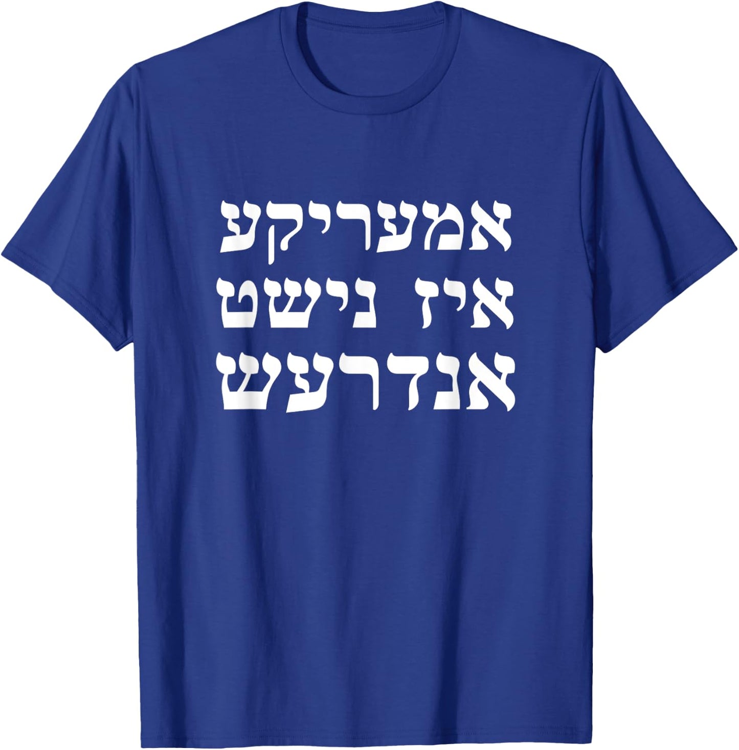 Jewish Chabad Slang America Is No Different Kinus Hashluchim T-Shirt - T-Shirt | Royal