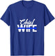 Police Chief Wife Funny Cop Officer Thin Blue Line T-Shirt - T-Shirt | Royal