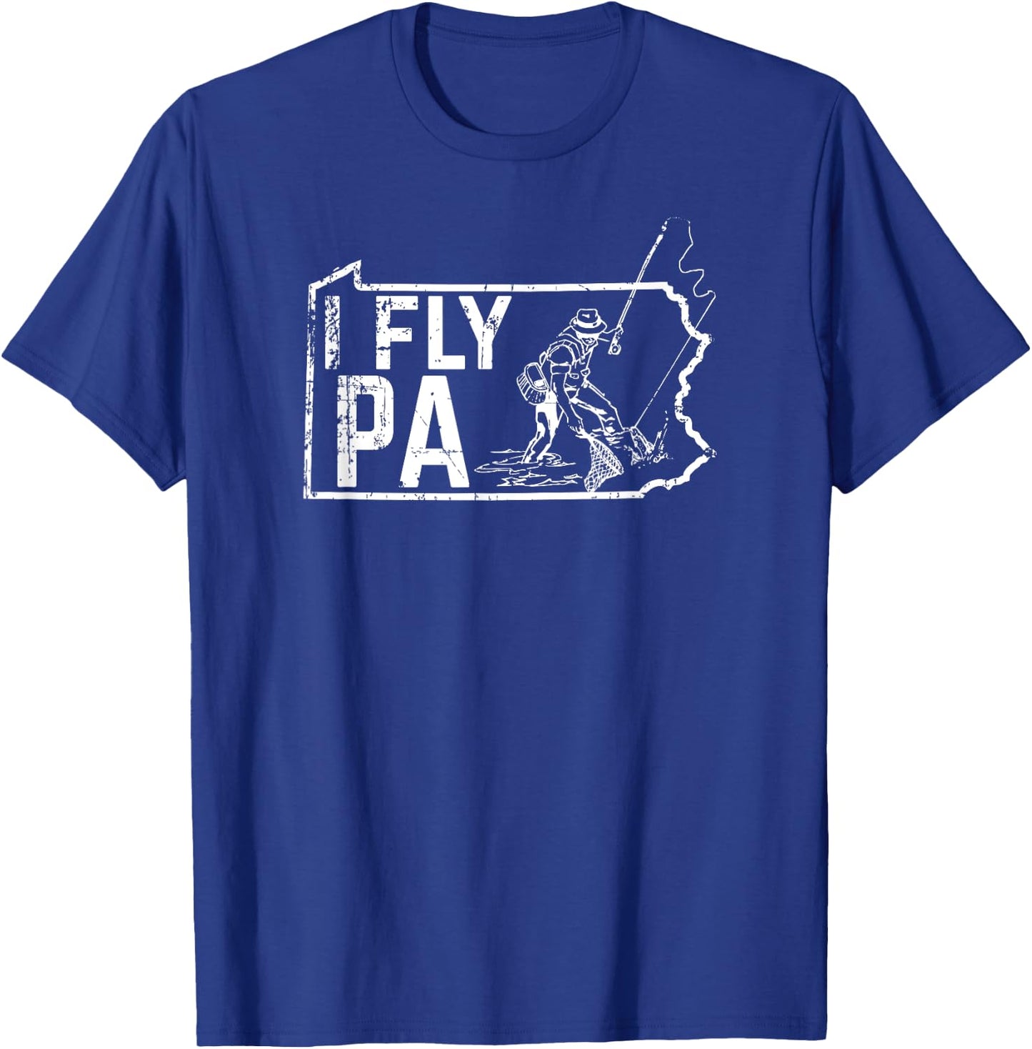 Pennsylvania Fly Fishing Fisherman T-Shirt - T-Shirt | Royal