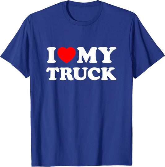 I Love My Truck T-Shirt - T-Shirt | Royal