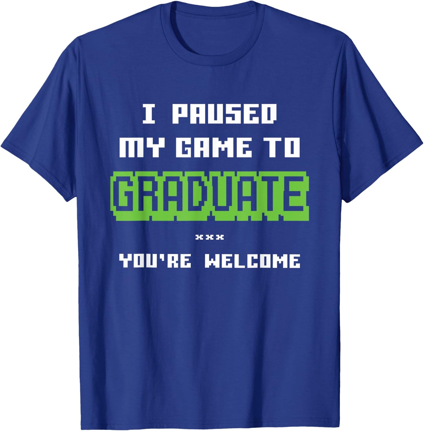 Funny 2025 Gamer Graduate Graduation T-Shirt - T-Shirt | Royal