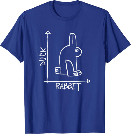 Funny Science Nerd Duck or Rabbit Physics Math Geek T-Shirt - T-Shirt | Royal
