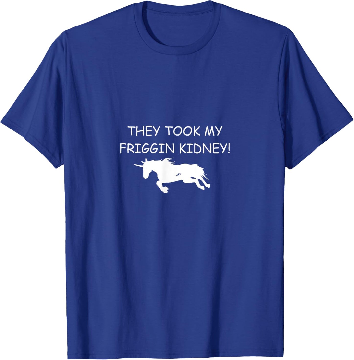 Discord Productions Kids Black Cotton Polyester - Small - Modern Unicorn Graphic Print - - Short Sleeve T-Shirt - T-Shirt | Royal