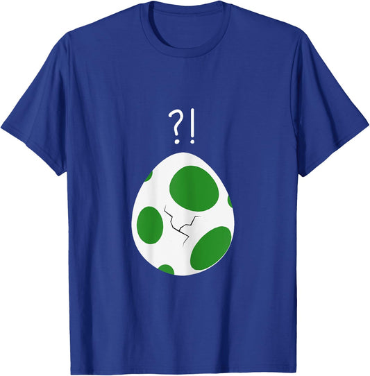 Baby on the Way 3rd Trimester Cracked Dinosaur Egg T-Shirt - T-Shirt | Royal