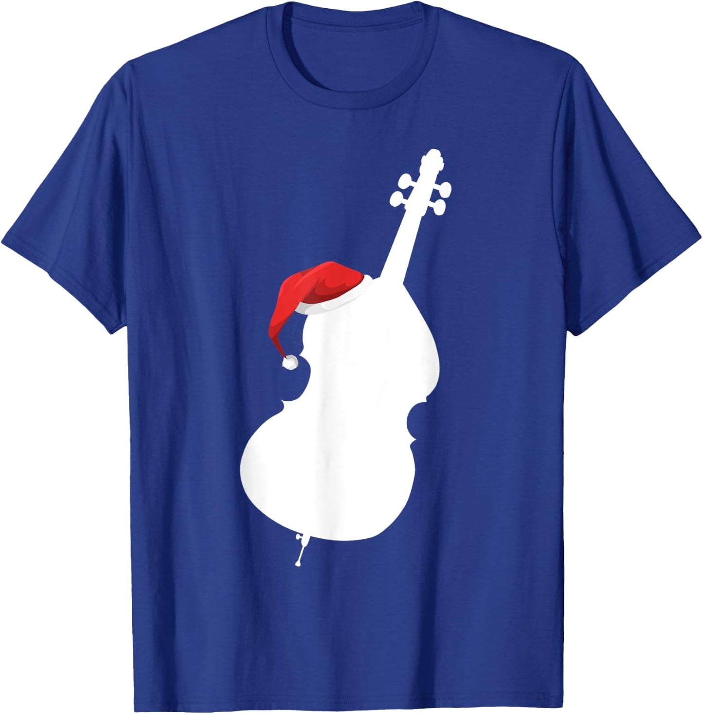 Christmas Upright Bass Shirt Santa Double Bass Player Gift T-Shirt - T-Shirt | Royal