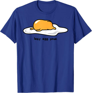 Gudetama The Lazy Egg Yoga Pose Small T-Shirt - T-Shirt | Royal