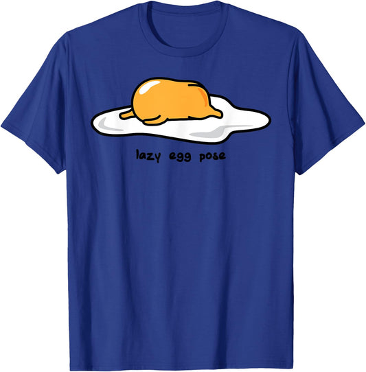 Gudetama The Lazy Egg Yoga Pose Small T-Shirt - T-Shirt | Royal