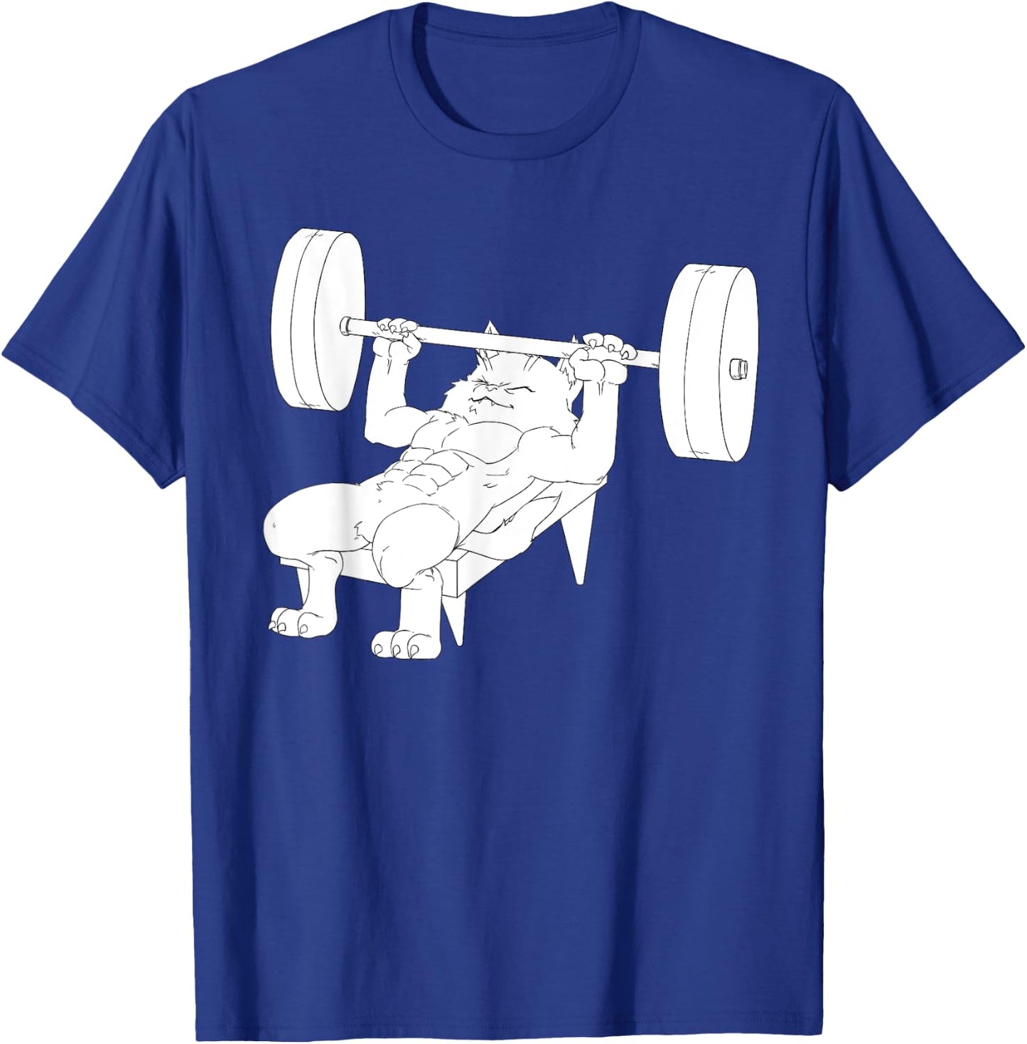 Cat Bench Press Powerlifting Women T-Shirt - T-Shirt | Royal