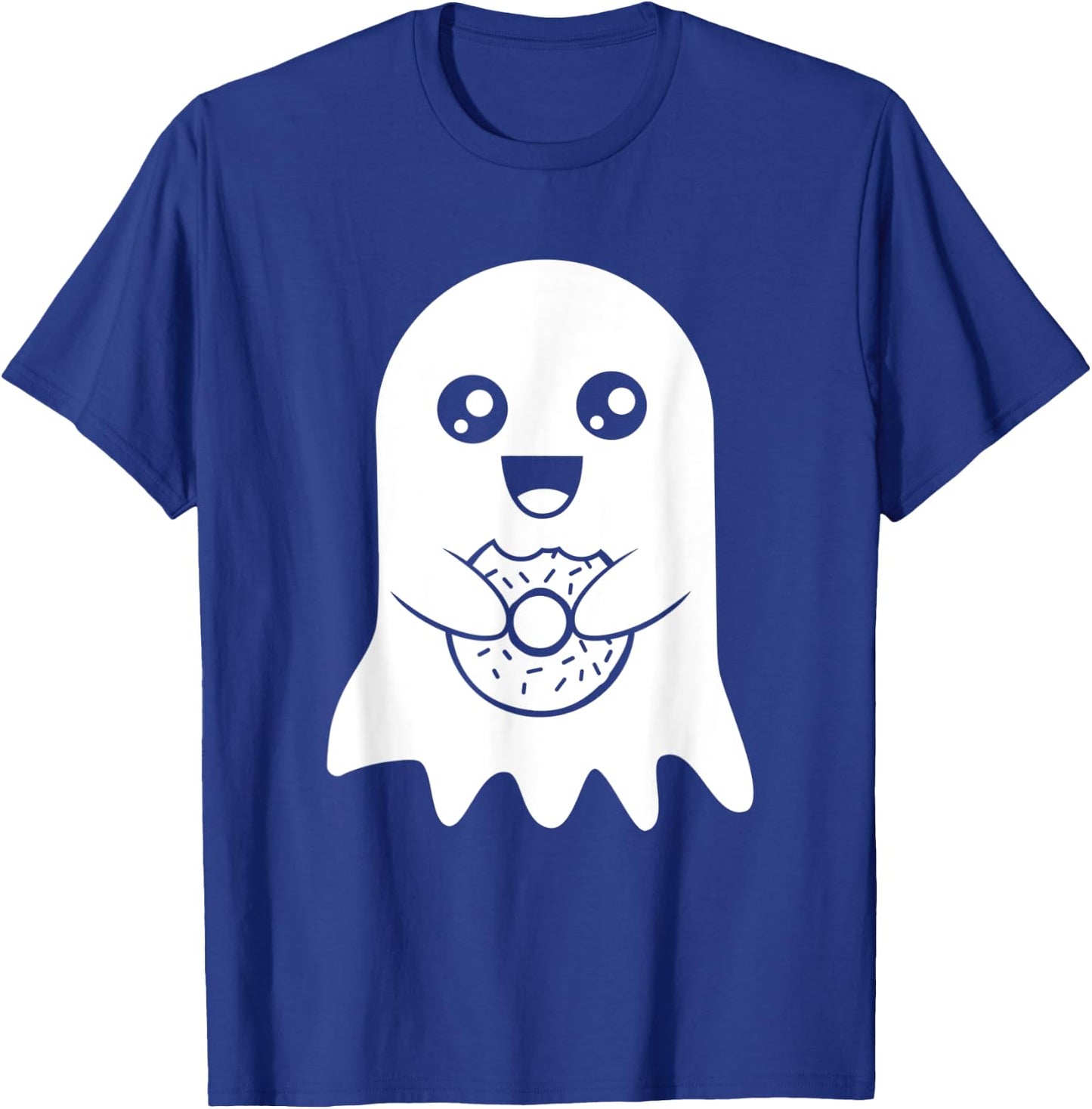 Cute Ghost Funny Donut Halloween Costume Boys Girls Gift T-Shirt - T-Shirt | Royal