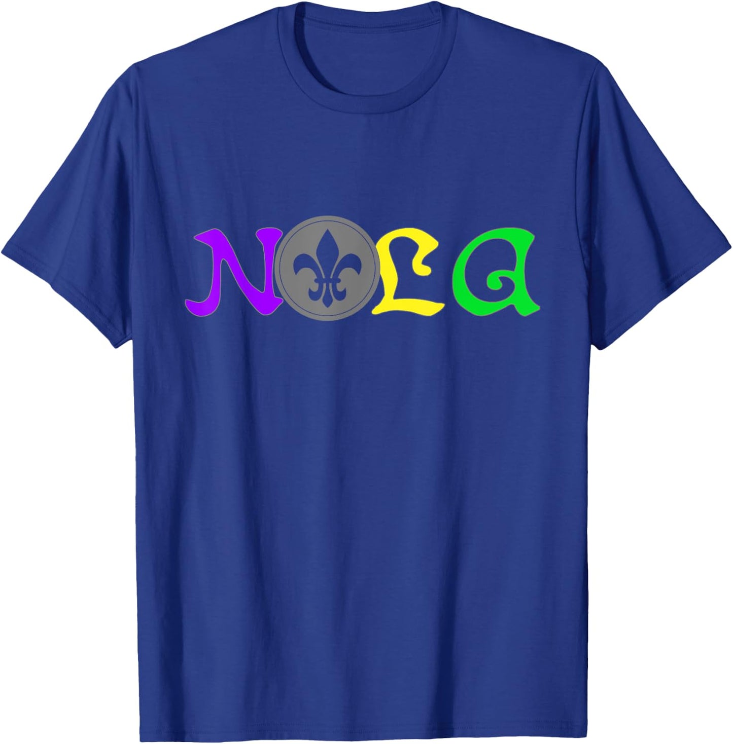 NOLA | New Orleans Mardi Gras | 504 T-Shirt - T-Shirt | Royal