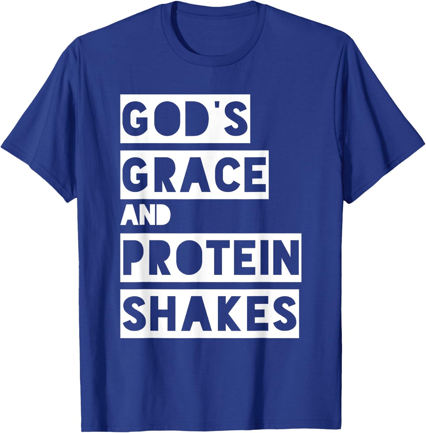 Christian Bodybuilding Workout Gym Design for God's Grace T-Shirt - T-Shirt | Royal
