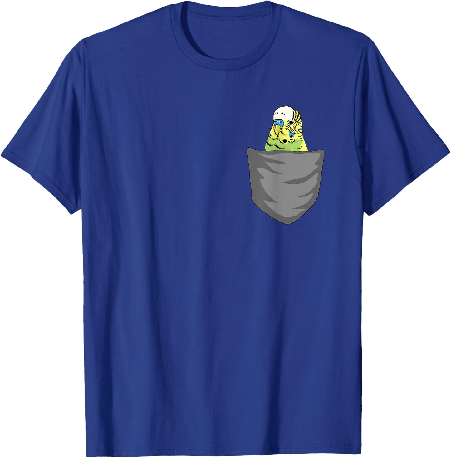 Funny Budgie for a Budgie Lover Budgie Pocket Shirt T-Shirt - T-Shirt | Royal