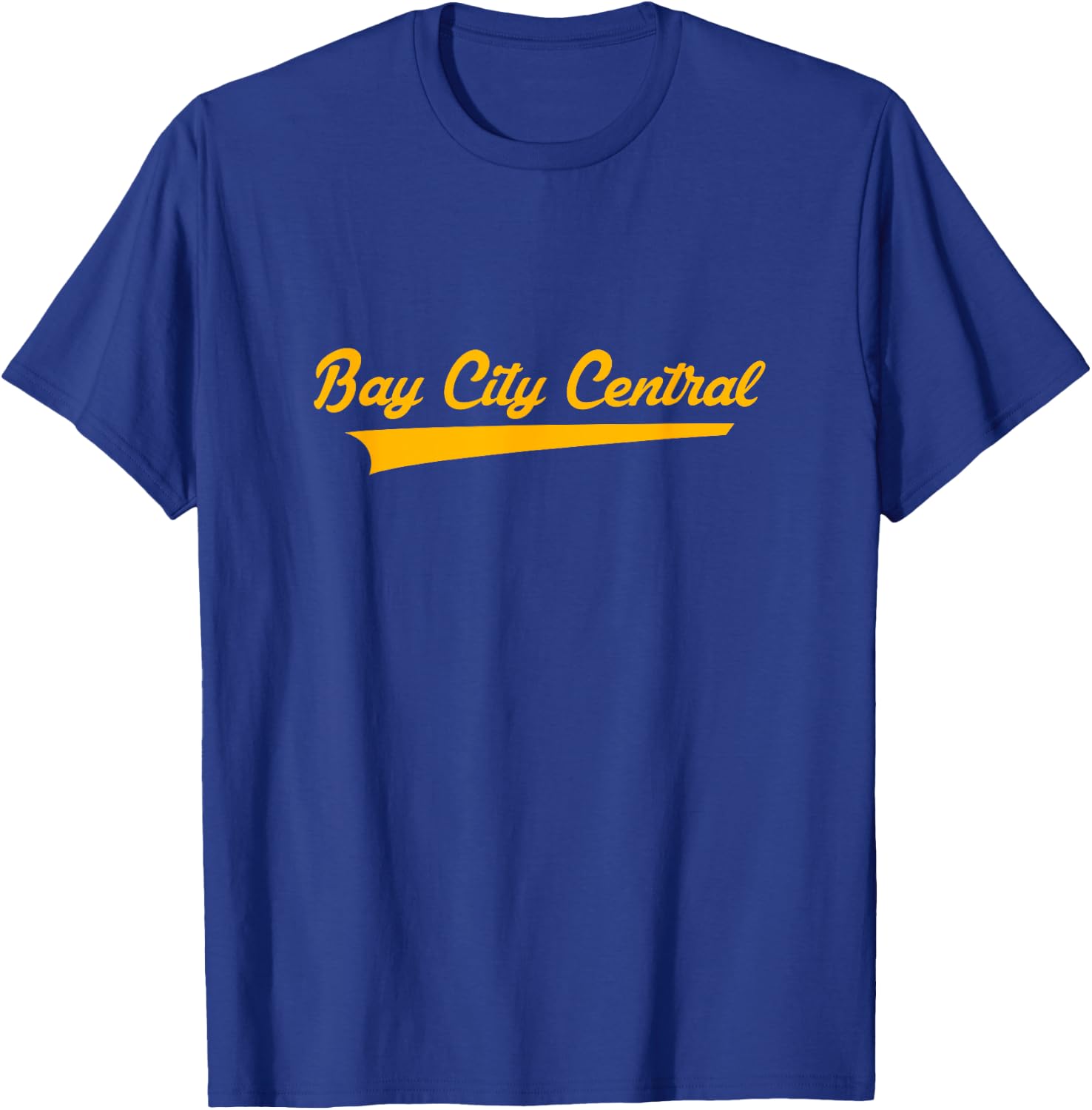 Bay City Central High School Vintage Swoosh T-Shirt - T-Shirt | Royal