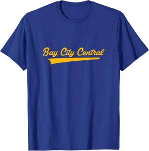 Bay City Central High School Vintage Swoosh T-Shirt - T-Shirt | Royal