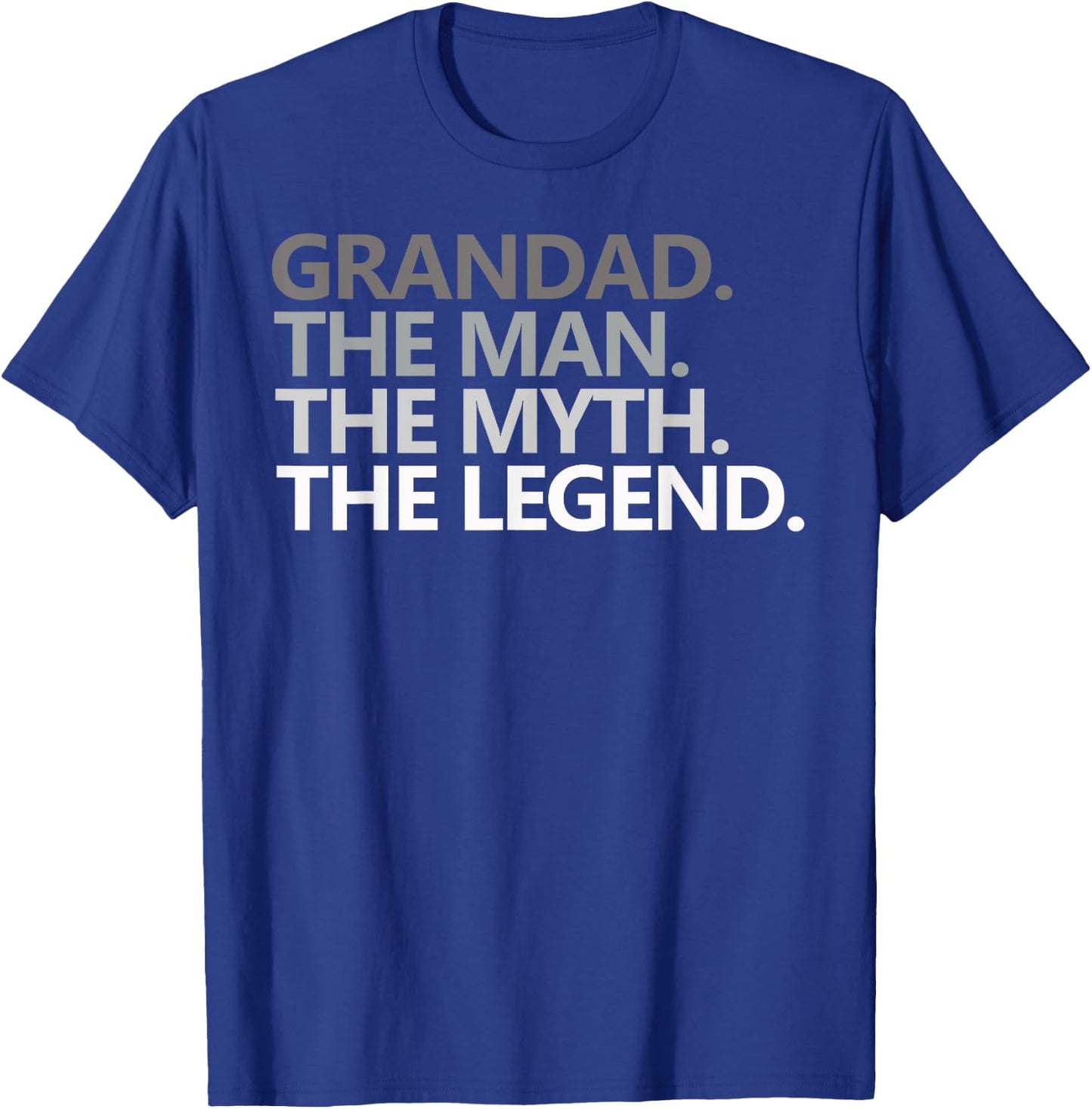 GRANDAD THE MAN MYTH LEGEND Father's Day Gift Grandpa Papa T-Shirt - T-Shirt | Royal