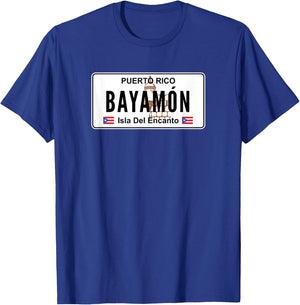 Bayamon - Puerto Rico Pr License Plate T-Shirt - T-Shirt | Royal