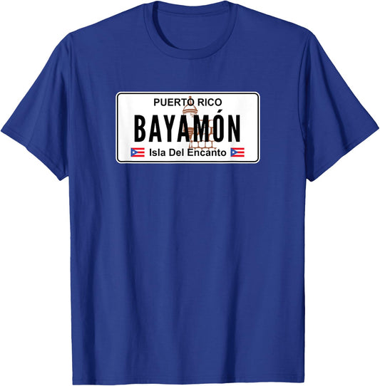 Bayamon - Puerto Rico Pr License Plate T-Shirt - T-Shirt | Royal