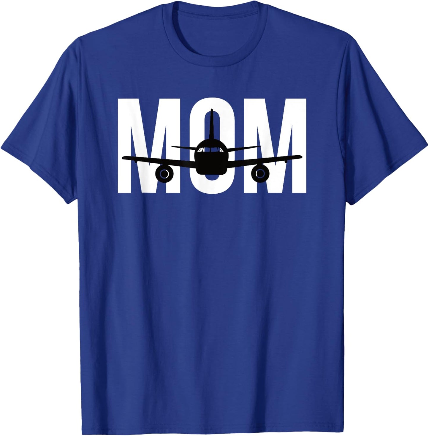 Funny Airplane Pilot Mom Shirt Aviation Lover Gift Mom Pilot T-Shirt - T-Shirt | Royal