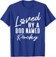Personalized Dog Name Rocky Gift Pet Lover Paw Print T-Shirt - T-Shirt | Royal