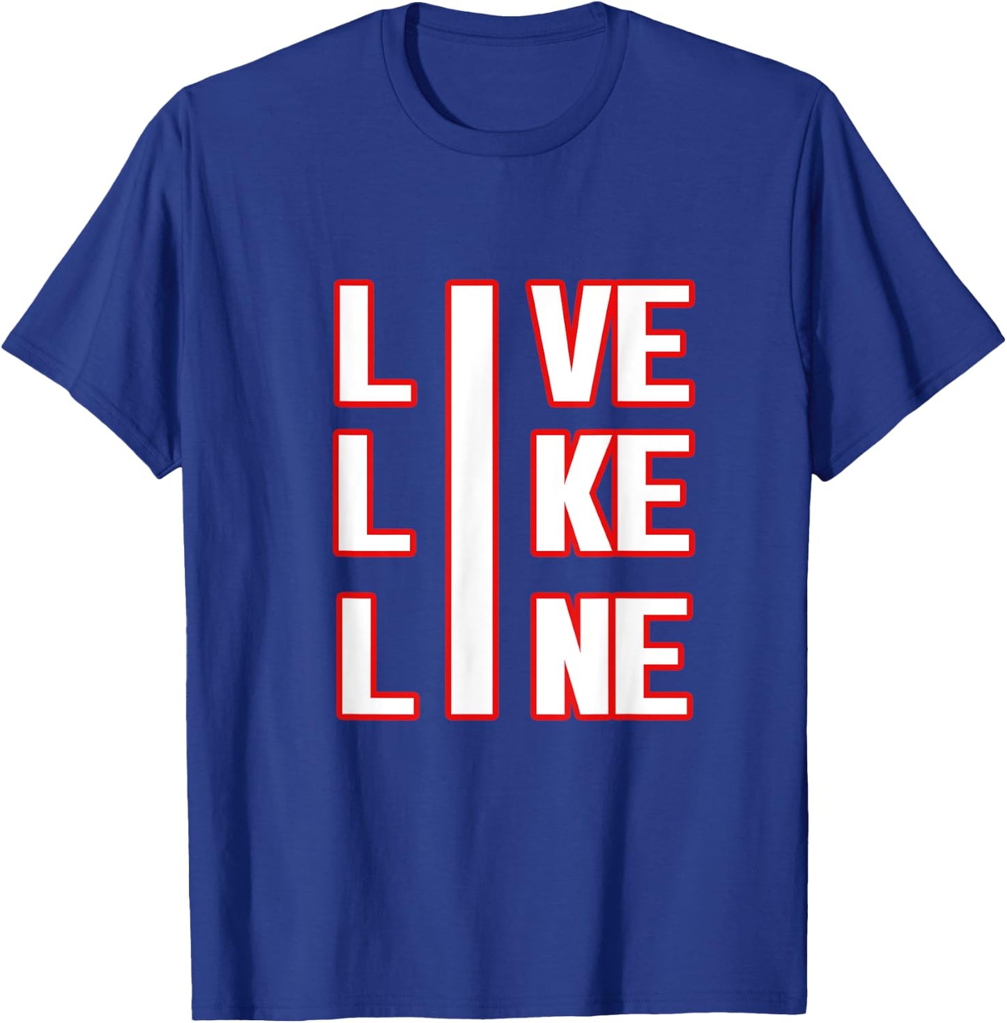 Live Like Line Volleyball shirt 2 T-Shirt - T-Shirt | Royal