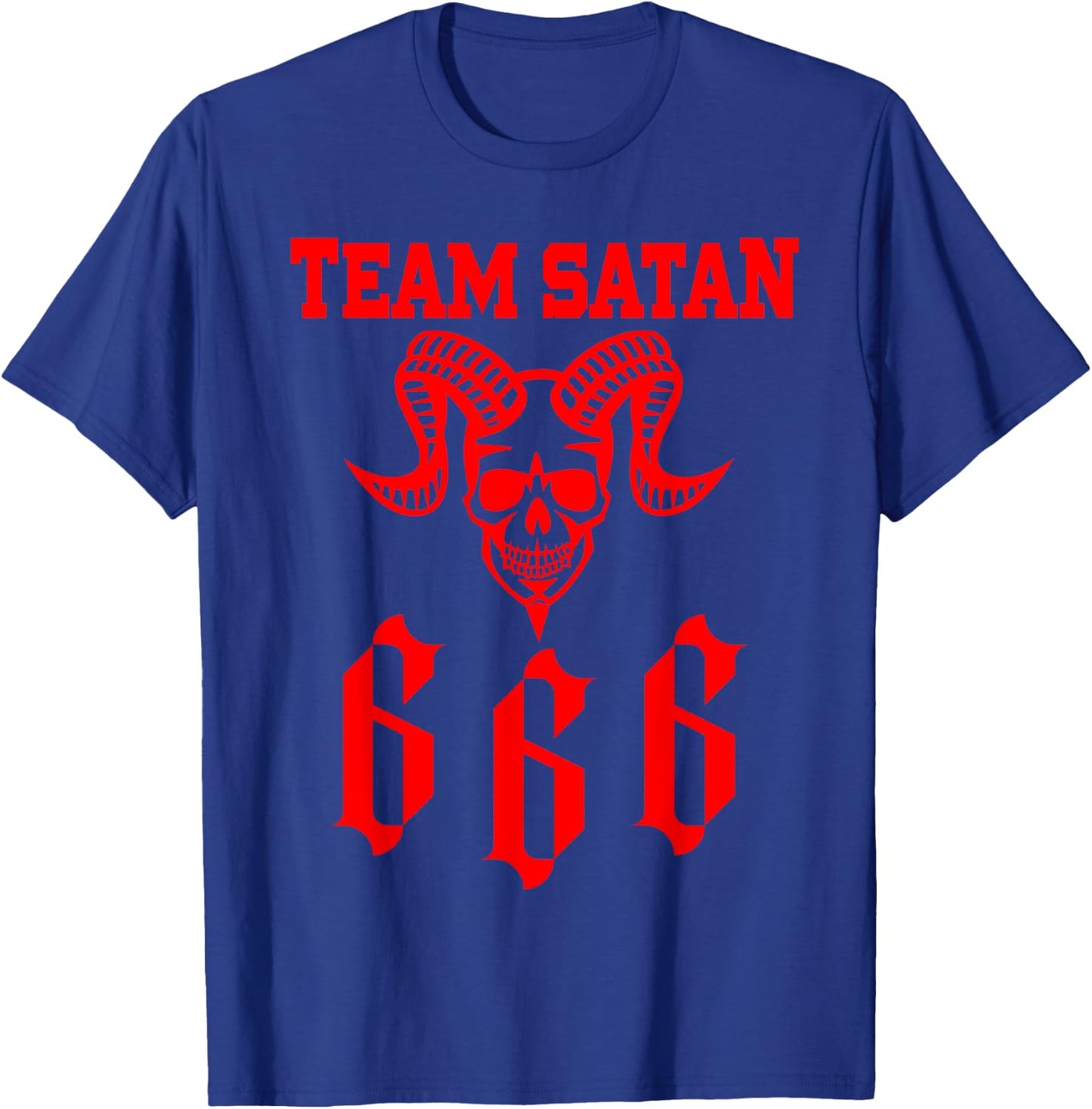 Team Satan 666 Costume T-Shirt - T-Shirt | Royal