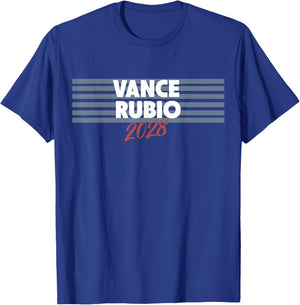 Vance Rubio 2028 for President Retro T-Shirt - T-Shirt | Royal
