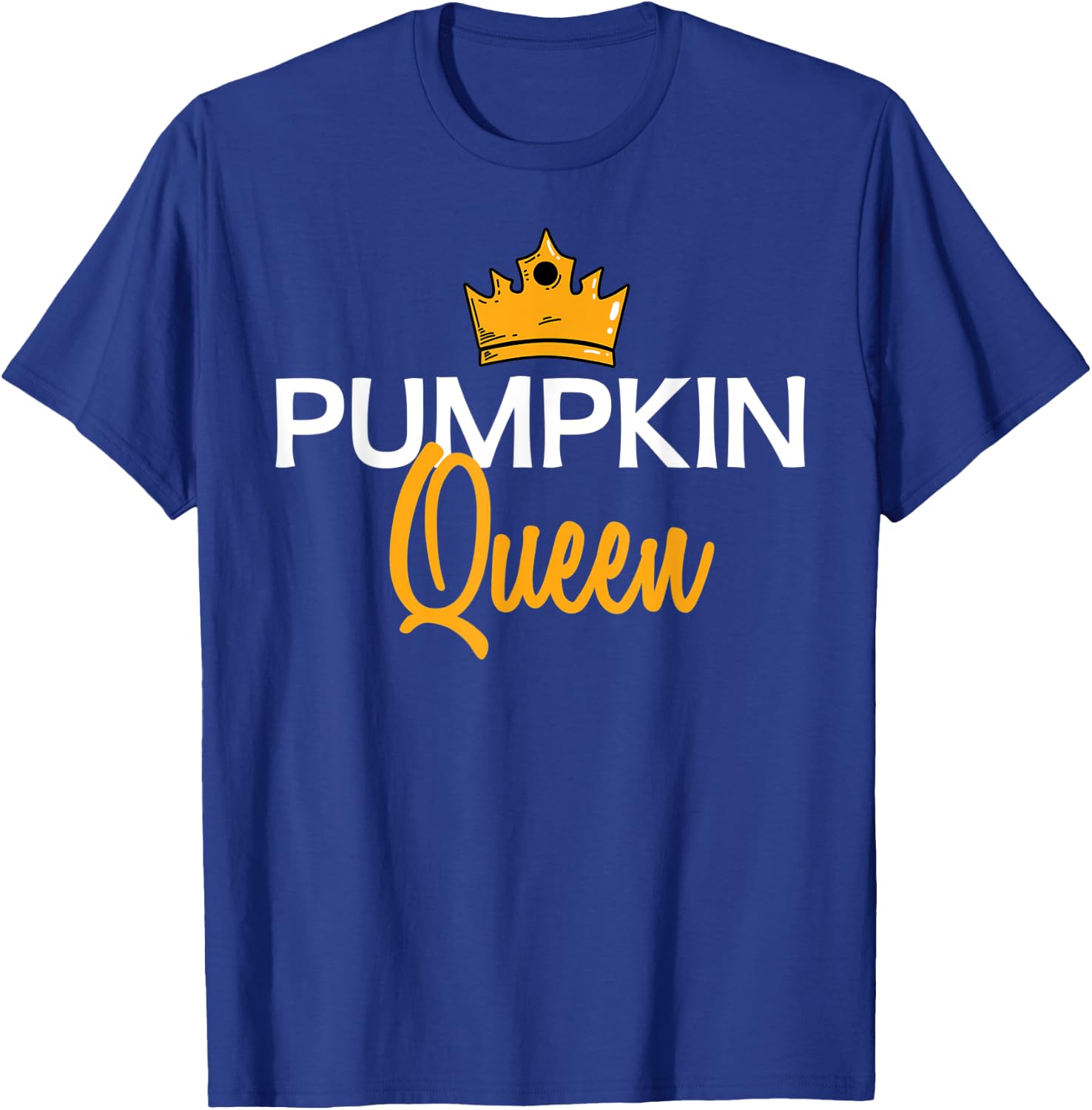 Pumpkin Queen Halloween Fall Season Gift T-Shirt - T-Shirt | Royal