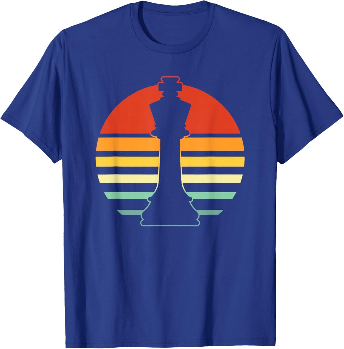 Retro Chess King T-Shirt - T-Shirt | Royal