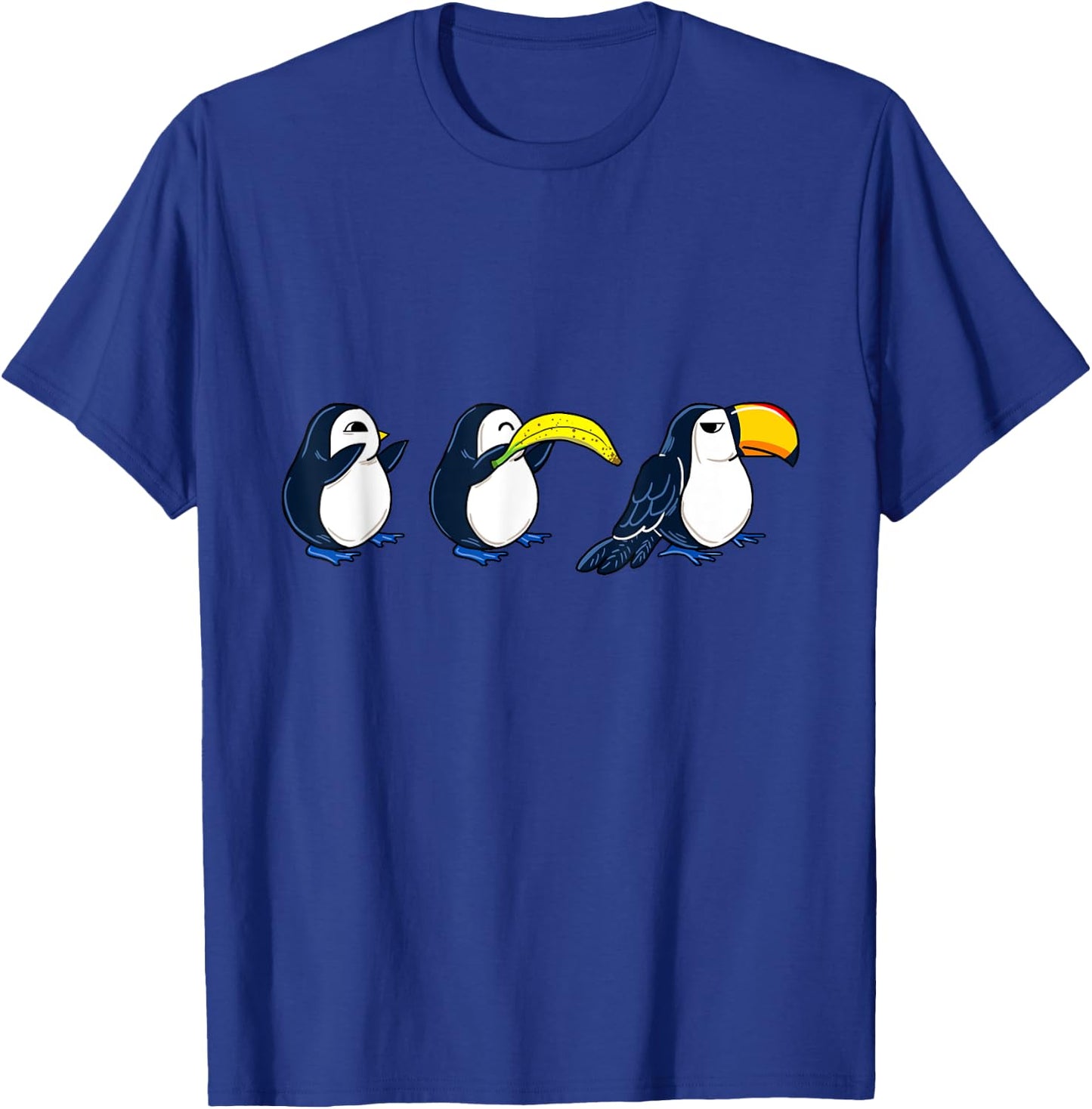 Bird Banana Toucan Funny Animal Puns Joke Humor Memes Gift T-Shirt - T-Shirt | Royal