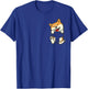 Pocket Shiba Inu Feet Cute Doge Akita Dog Lover Owner Gift Women Kids T-Shirt - T-Shirt | Royal