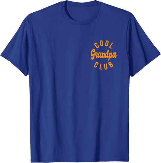 Cool Grandpa Club Retro Vintage Graphic T-Shirt - T-Shirt | Royal