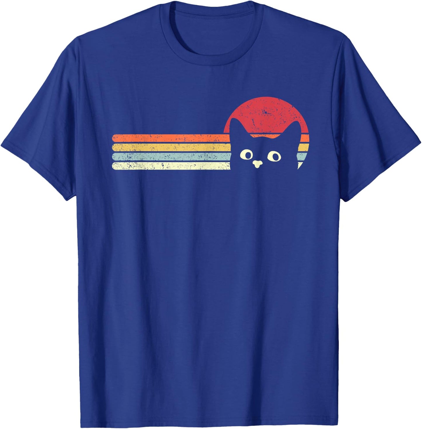 Cat Shirt. Retro Style T-Shirt - T-Shirt | Royal