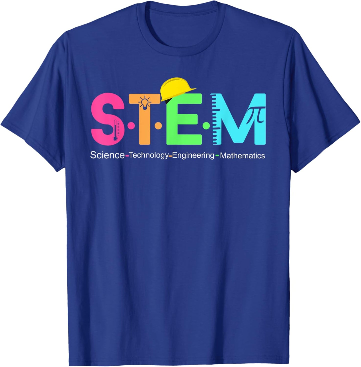 STEM Science Technology Engineering Math Teacher Gift T-Shirt - T-Shirt | Royal