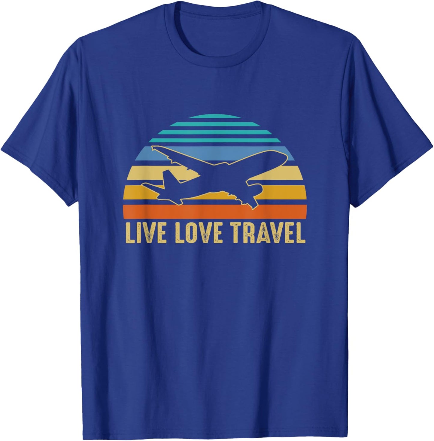 International Travelers World Travel Live Love Travel T-Shirt - T-Shirt | Royal