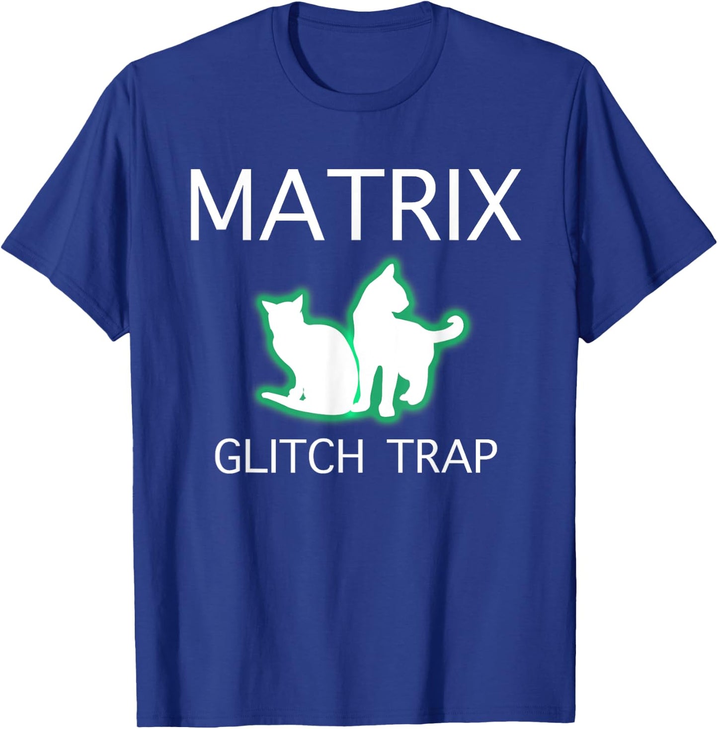 Cat Glitch Trap in Matrix Women T-Shirt - T-Shirt | Royal