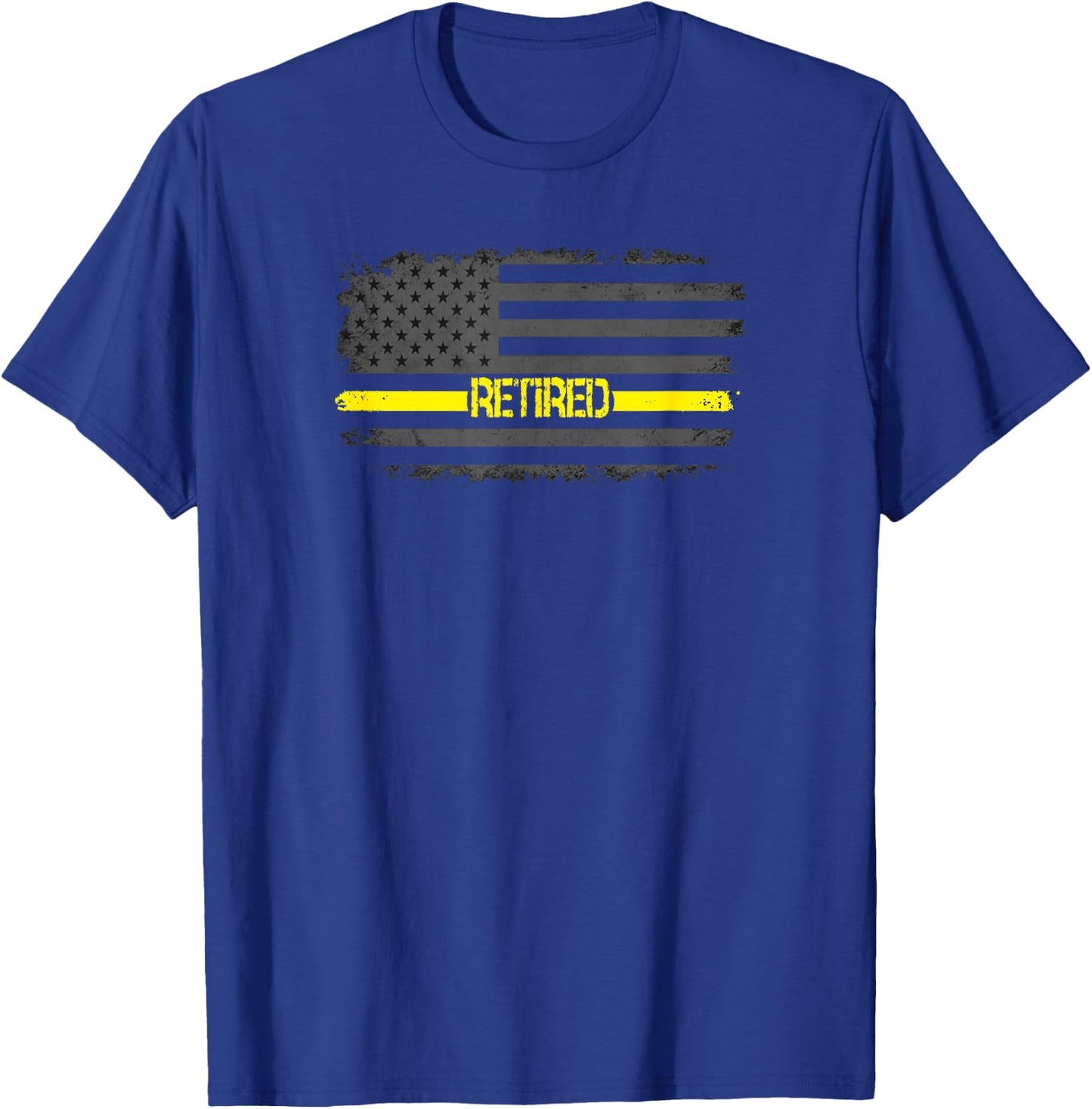 Thin Gold Line Dispatcher Retirement Retired 911 Dispatcher T-Shirt - T-Shirt | Royal