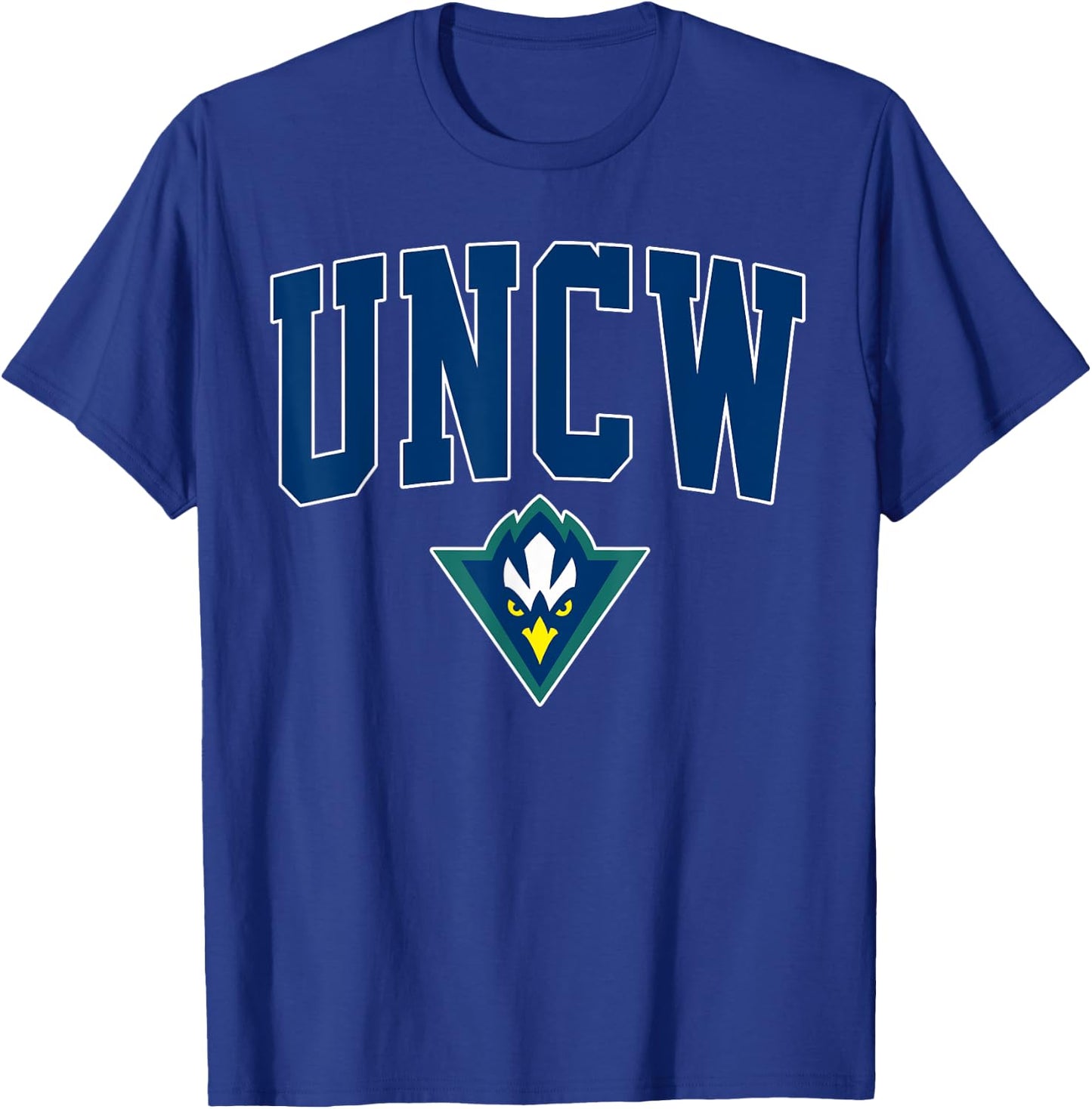 UNCW Arch Vintage Retro College Sports Design Men Women T-Shirt - T-Shirt | Royal