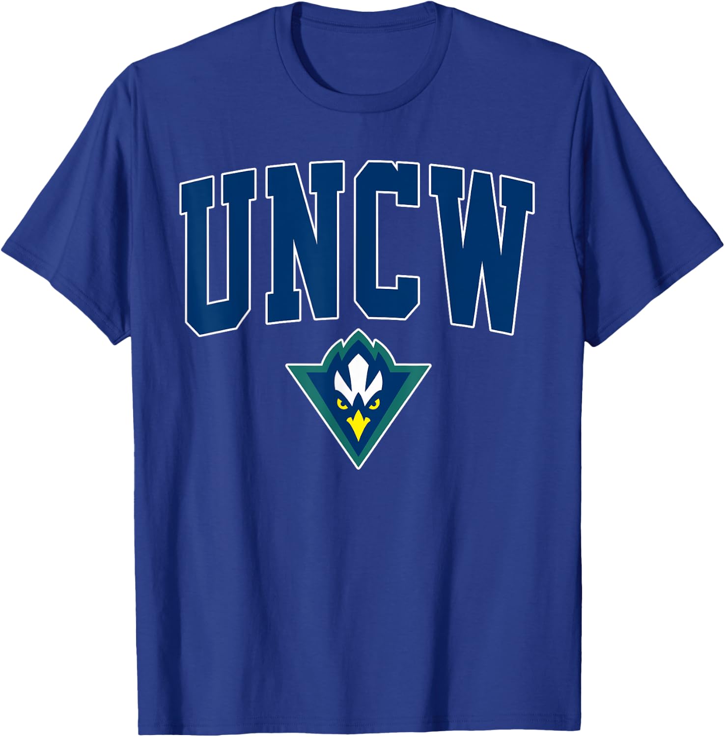 UNCW Arch Vintage Retro College Sports Design Men Women T-Shirt - T-Shirt | Royal