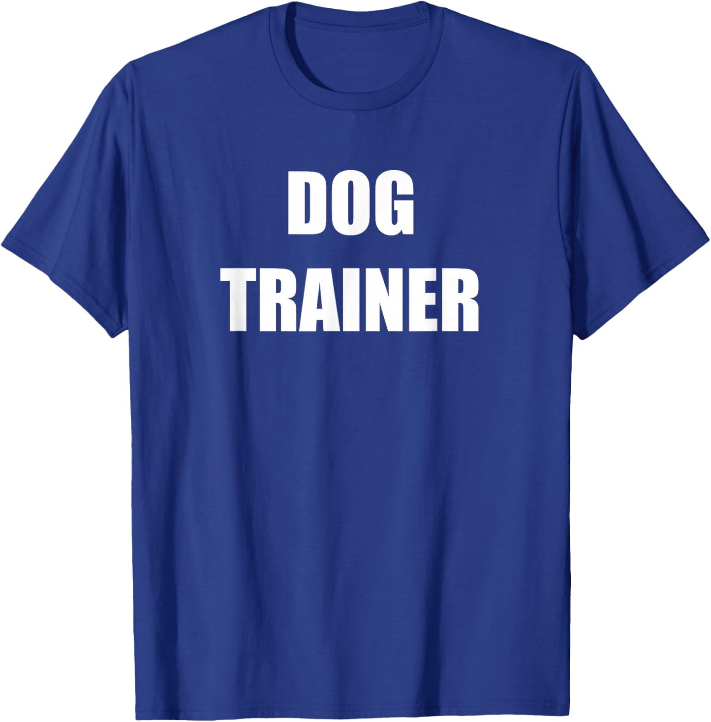Dog Trainer Front Back Print Employees Official Uniform T-Shirt - T-Shirt | Royal