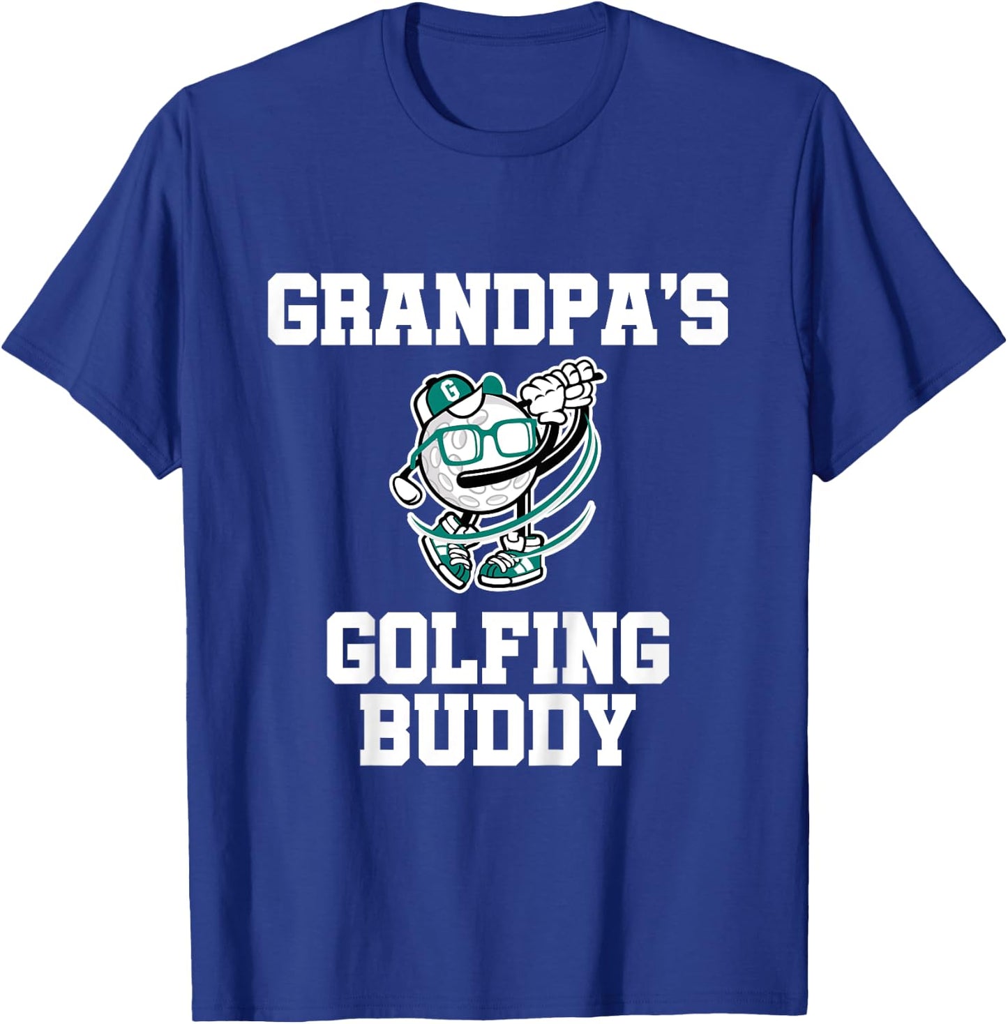 Grandpa's Golfing Buddy Golf Buddy T-Shirt - T-Shirt | Royal