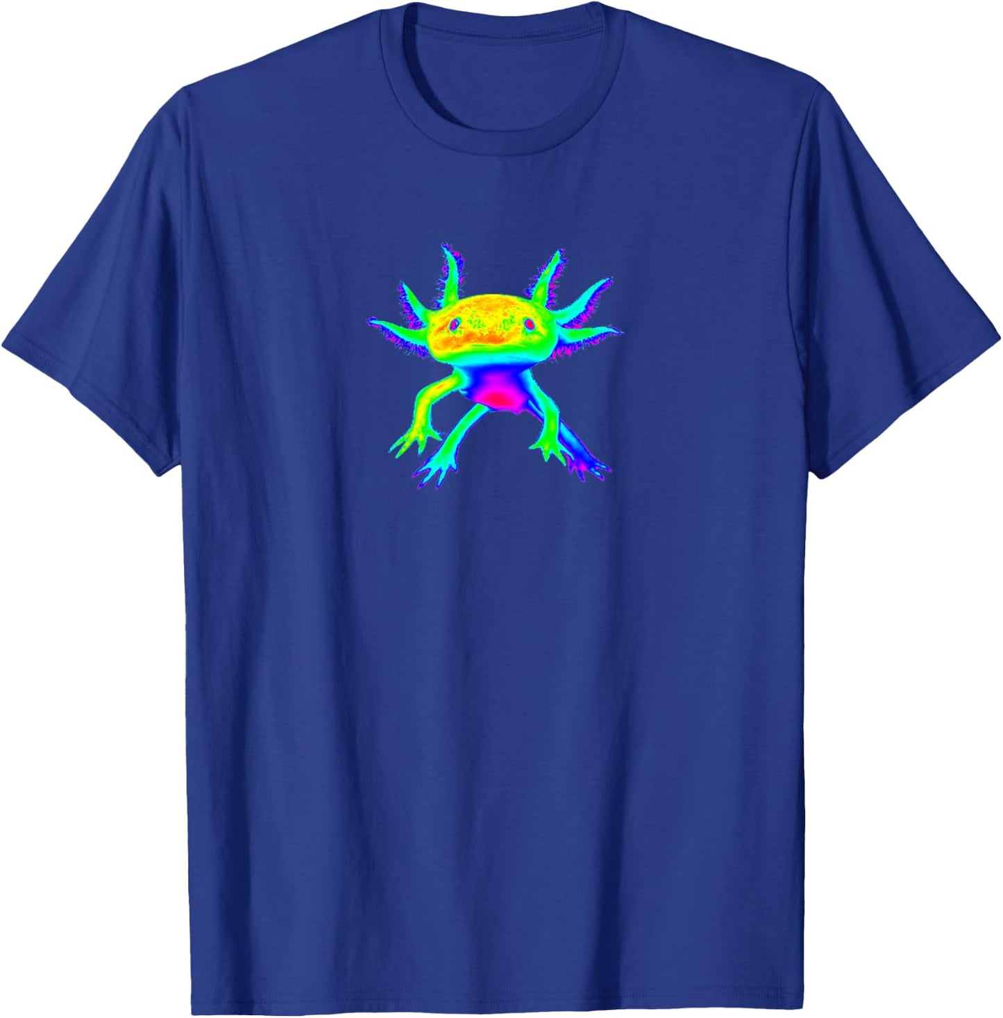 EDM Rave Shirt - Trippy Psychedelic Axolotl T-Shirt - T-Shirt | Royal