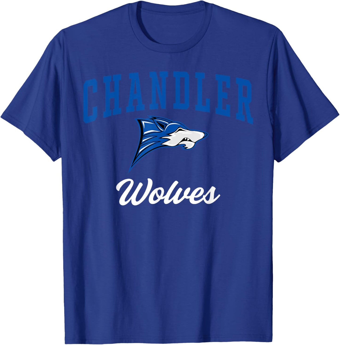 Chandler High School Wolves C3 T-Shirt - T-Shirt | Royal