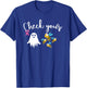 Check Your Boo Bees Breast Cancer Awareness Pink Ribbon T-Shirt - T-Shirt | Royal