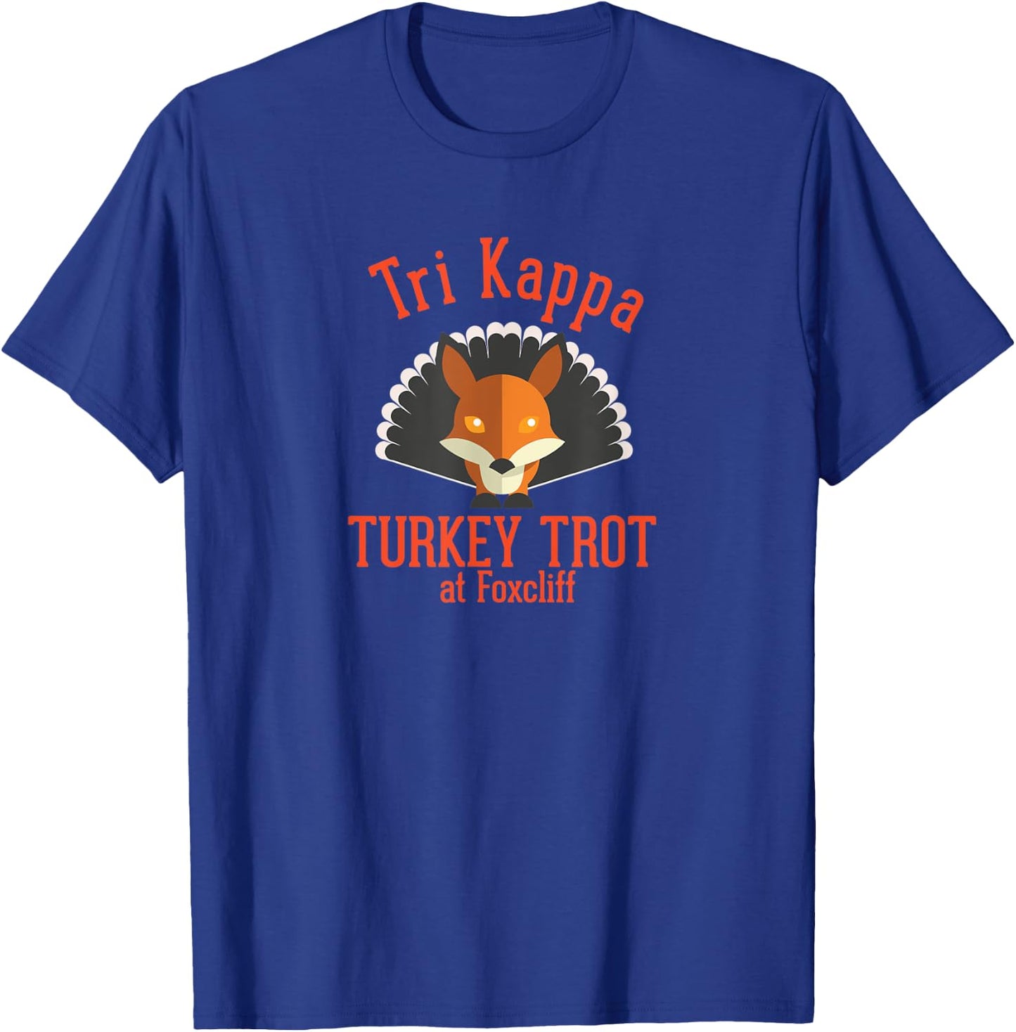 Tri Kappa Turkey Trot at Foxcliff Short Sleeve T-Shirt - T-Shirt | Royal
