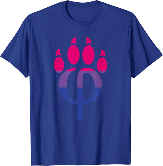 Bisexual Furry Pride Phipaw Bi T-Shirt - T-Shirt | Royal